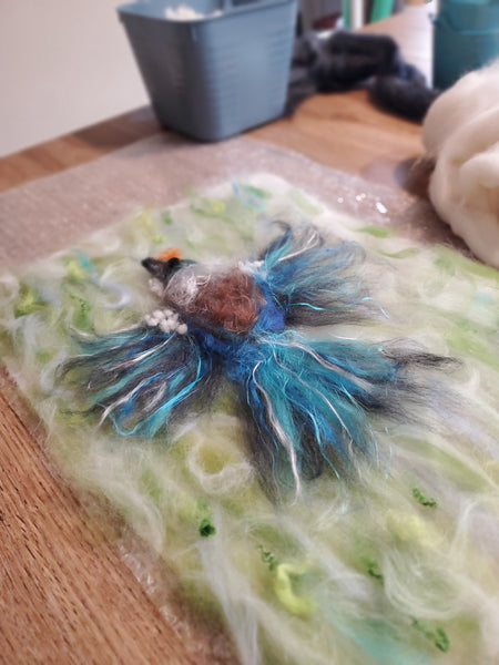 Wool Painting Workshop – Create Handmade Bird Painting with Soft Merino Wool