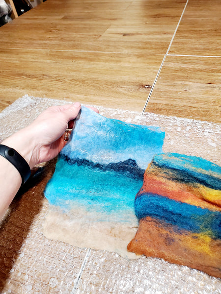 Wet felting - Wool & Silk Painting Workshop