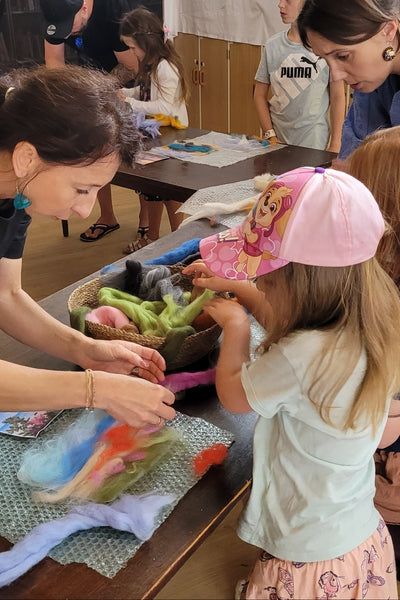 Kids workshop with Vesu.nz and wool