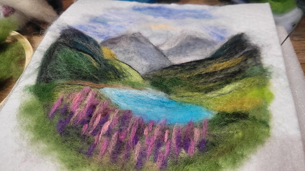 Needle Felted Landscape, Texture Artworks