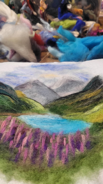 Needle Felted Landscape, Texture Artworks