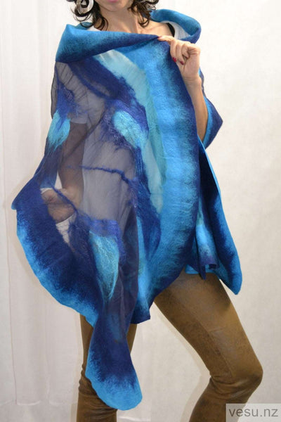 Nuno-felted shawl 4394