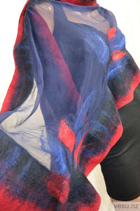 Silk shawl New Zealand merino wool