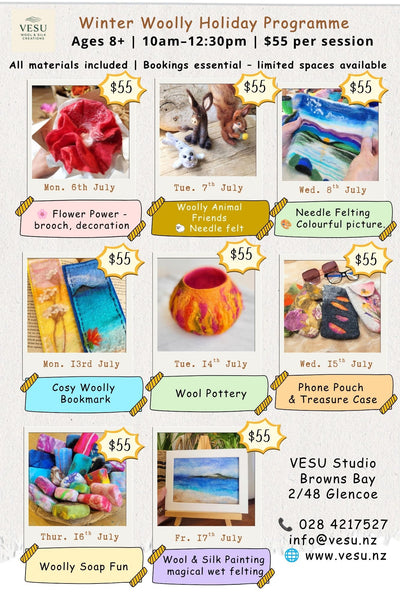 Winter Woolly Holiday Programme - Creative Felting Fun for Kids & Teens