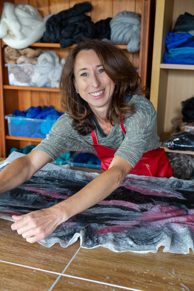 Merino Silk Scarf Workshop – Create Hand Felted Scarves Using Nuno Felting