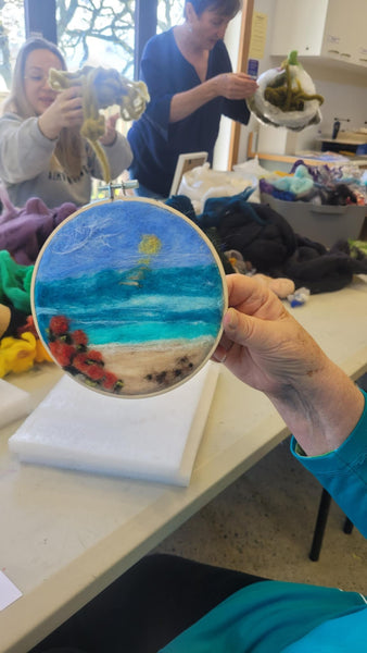 Needle Felted Landscape, Texture Artworks