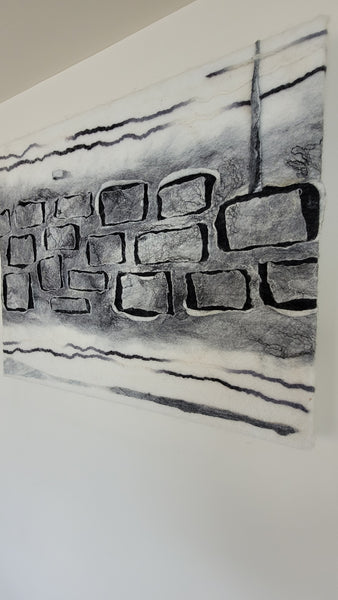 Wall Texture Art Merino Wool - Modern Home Decor