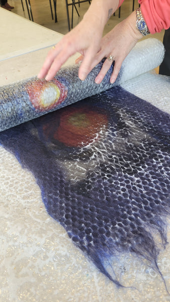 Merino Silk Scarf Workshop – Create Hand Felted Scarves Using Nuno Felting