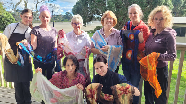 Merino Silk Scarf Workshop – Create Hand Felted Scarves Using Nuno Felting