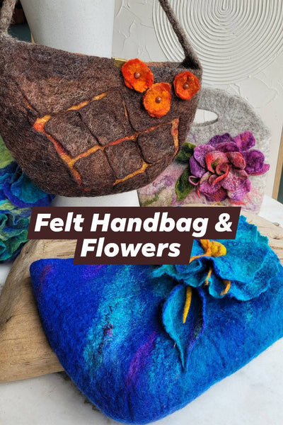 Felted Handbag / Pouch Workshop – Create Hand Felted Handbag Using Wet Felting
