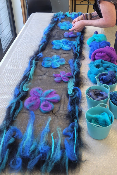 Merino Silk Scarf Workshop – Create Hand Felted Scarves Using Nuno Felting