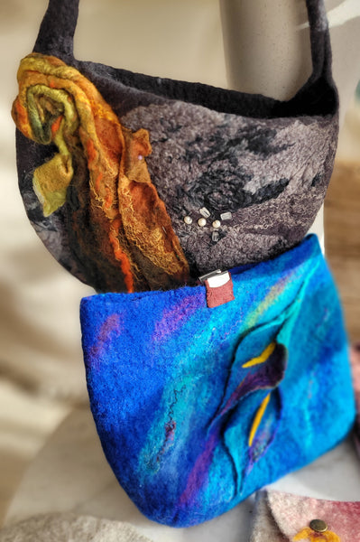 Felted Handbag / Pouch Workshop – Create Hand Felted Handbag Using Wet Felting