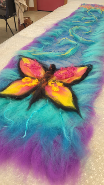 Merino Silk Scarf Workshop – Create Hand Felted Scarves Using Nuno Felting