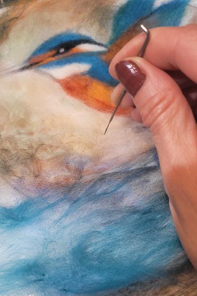 Wool Painting Workshop – Create Handmade Bird Painting with Soft Merino Wool