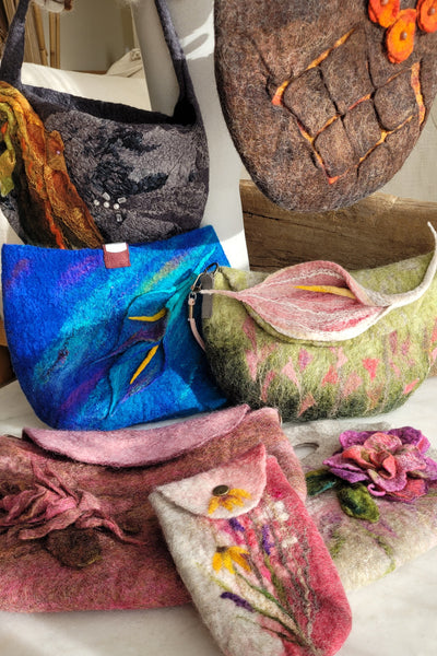 Felted Handbag / Pouch Workshop – Create Hand Felted Handbag Using Wet Felting