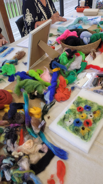 Needle Felting Workshop – Create Wildflower Meadow Art with Wool Painting Class