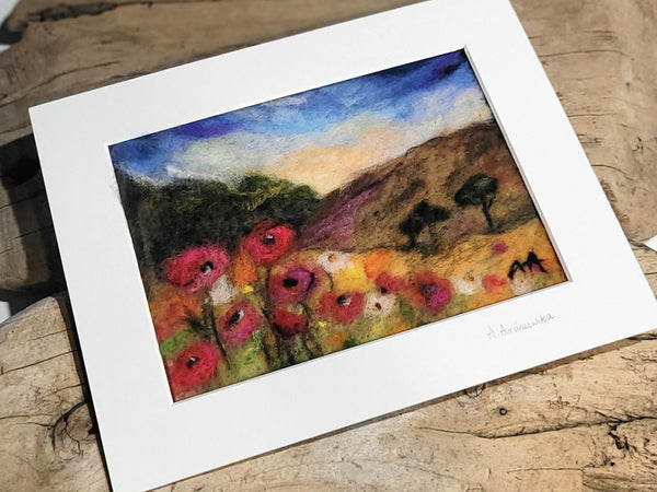 Needle Felting Workshop – Create Wildflower Meadow Art with Wool Painting Class