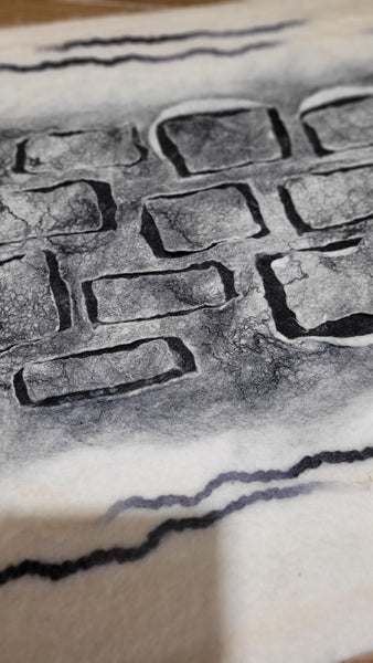 Wall Texture Art Merino Wool - Modern Home Decor