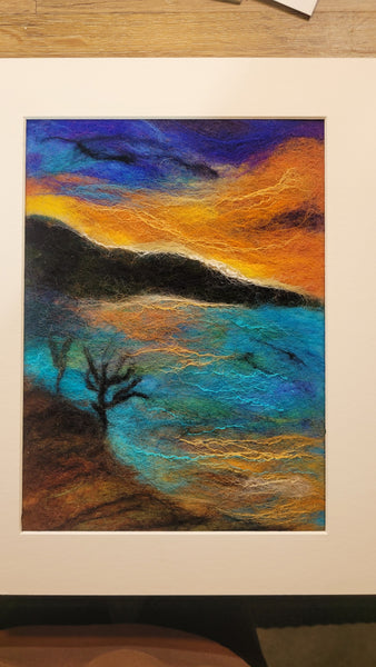 Needle Felting Workshop – Create Wool Painting With Textured Landscape Art