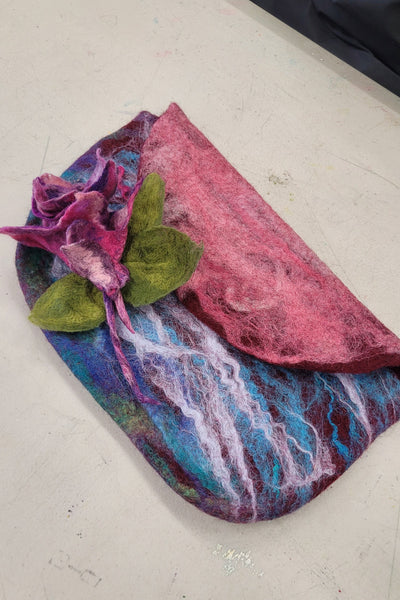 Felted Handbag / Pouch Workshop – Create Hand Felted Handbag Using Wet Felting