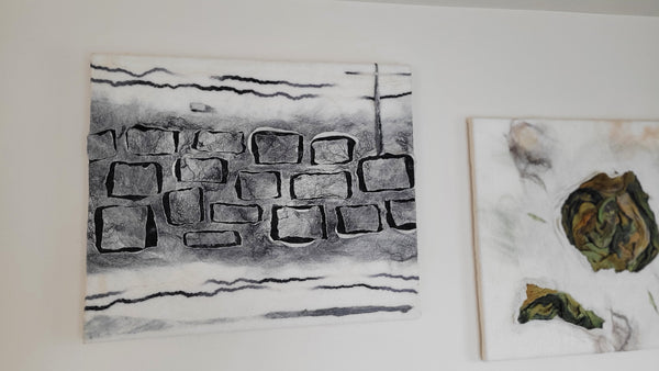 Wall Texture Art Merino Wool - Modern Home Decor