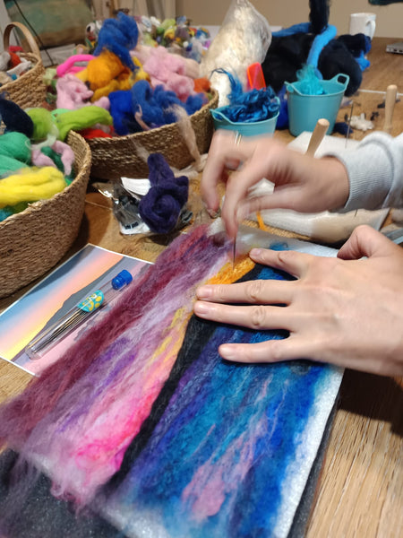 Needle Felting Workshop – Create Wool Painting With Textured Landscape Art