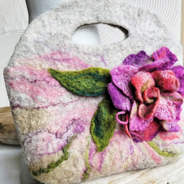 Felted Handbag / Pouch Workshop – Create Hand Felted Handbag Using Wet Felting