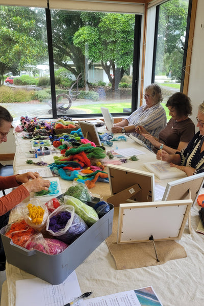 Needle Felting Workshop – Create Wildflower Meadow Art with Wool Painting Class