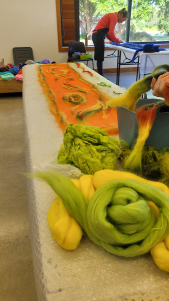 Merino Silk Scarf Workshop – Create Hand Felted Scarves Using Nuno Felting