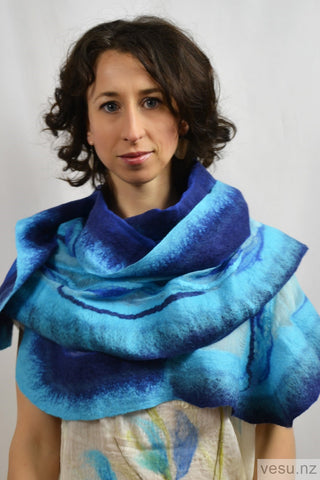 Shawl with New Zealand merino wool and Italian silk 4336