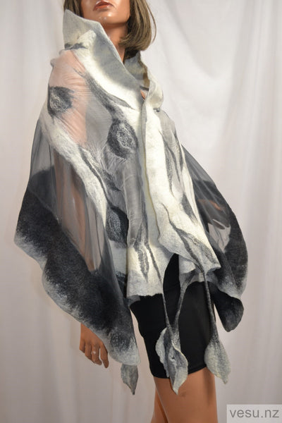 Large shawl for dresses, unique, handmade 4393