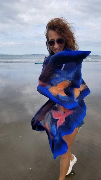 Scarves for women, women's shawls, designer scarves, unique scarves, hand scarves, handmade design on natural silk, women's shawls