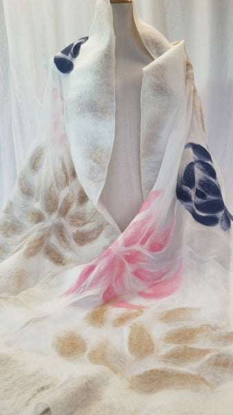 Bridal Merino Wool Silk Shawl Wedding Elegant Wrap