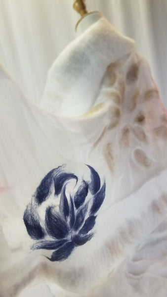 Bridal Merino Wool Silk Shawl Wedding Elegant Wrap