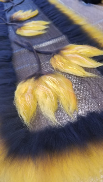 Yellow Tulips Shawl, Silk & Merino Wool Scarf, unique wearable art, Nuno felted